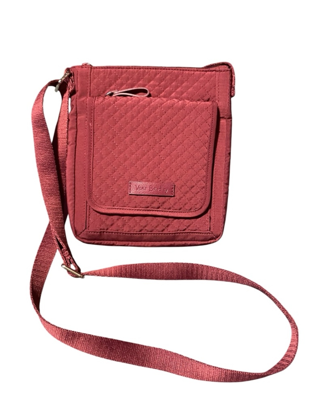 Vera Bradley Quilted Crossbody Bag in Dusty Rose